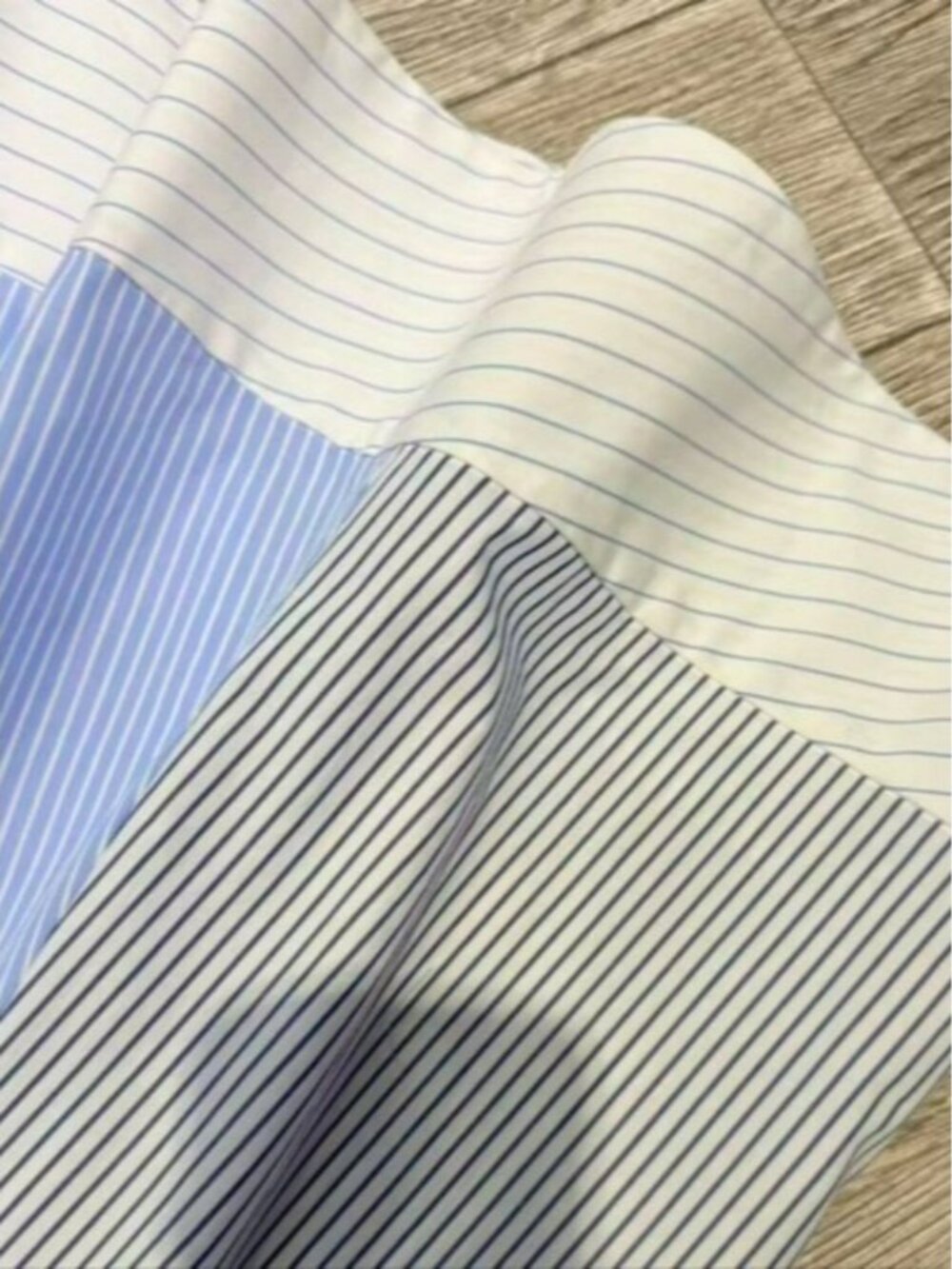 SIMKHAI Chamberlain paneled striped cotton-poplin midi dress - Picture 8 of 10